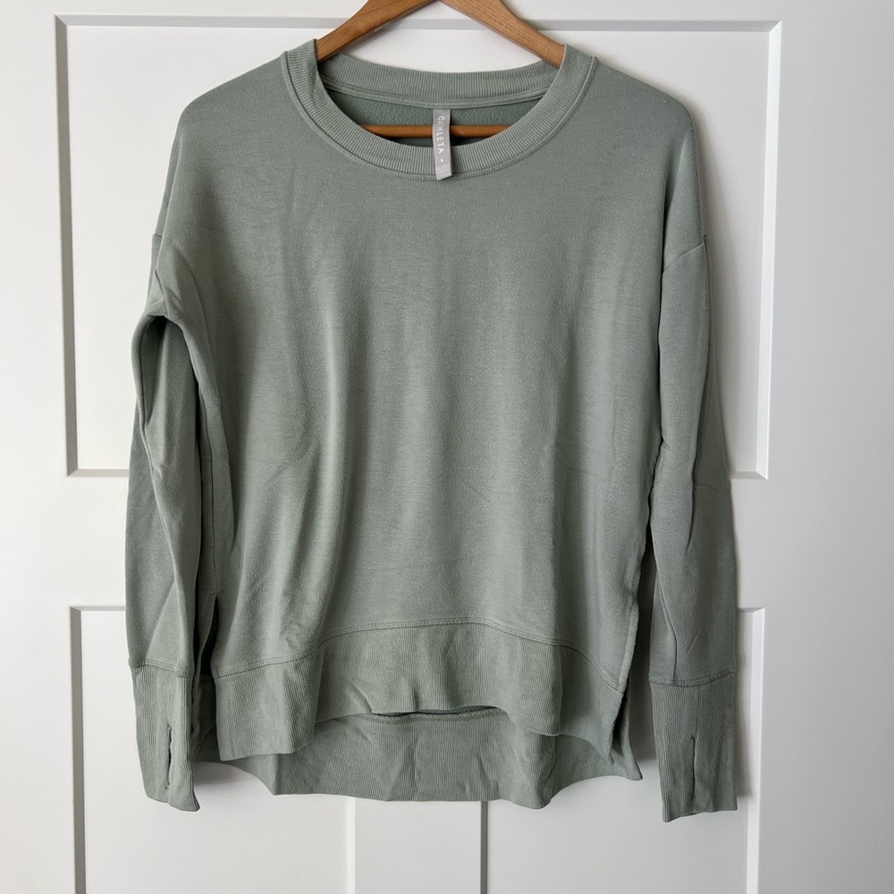 Athleta, Coaster Luxe Sweatshirt, Small, Seafoam Green